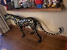 Leopard sculpture bronze for sale  CHIPPENHAM