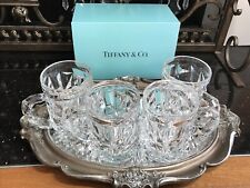 Used, Tiffany & Co. Set Of 4 Crystal Beer Mugs 5" T16 Oz Rock Cut Unused Original Box for sale  Shipping to Canada