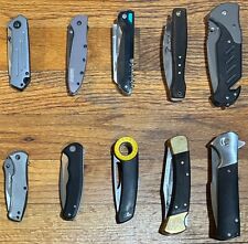 Lot of 10 Folding Knives -  Kershaw / Buck / Civivi / KaBar for sale  Shipping to South Africa