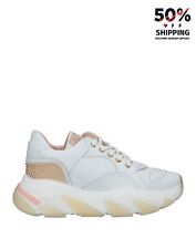 Used, RRP€295 AGL ATTILIO GIUSTI LEOMBRUNI Leather Sneakers US6 UK3 EU36 White Studs for sale  Shipping to South Africa