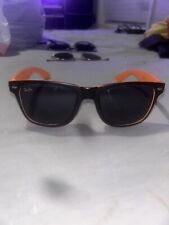 Gafas de sol para hombre Ray Ban negras y naranjas con estuche segunda mano  Embacar hacia Mexico