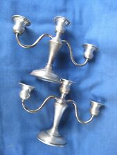 Pair candelabra sterling for sale  Mansfield