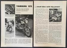 1969 Yamaha 125 Street Scrambler YAS1 relatório de teste de motocicleta revisão comprar usado  Enviando para Brazil