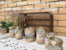 Rustic wedding jars for sale  Shipping to Ireland