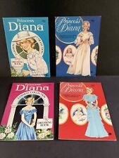 PRINCESS DIANA FASHION COLLECTION DRESSING BOOKS PAPER DOLL Complete Uncut QTY 4 for sale  Shipping to South Africa