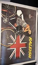 Usado,  Cartel de bellas artes Raleigh 1972 bicicleta británica cartel de anuncio segunda mano  Embacar hacia Argentina