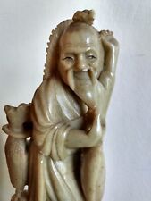 Soapstone chinese fisherman for sale  HAILSHAM