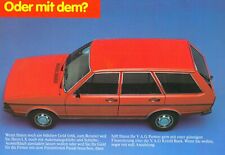 VW PASSAT LX B1 Facelift Limousine Variant Prospekt Brochure 1980 70 comprar usado  Enviando para Brazil