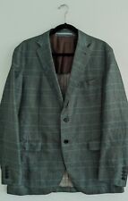 Cantarelli Soft Linen-Silk Green Plaid Sport Coat 38R Italian for sale  Shipping to South Africa