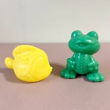 Used, Frog & Fish Vintage Soviet-Era Pond Life Animals Stim Toy Set '80s Plastic Dolls for sale  Shipping to South Africa