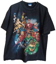 Usado, Camiseta masculina vintage Liga da Justiça extra grande preta super-herói gráfica DC quadrinhos comprar usado  Enviando para Brazil