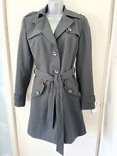 M&S Collection Black Trench Coat Mac - Size 8 for sale  Shipping to South Africa