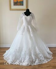 Bridal Gown/Wedding dress, A-Line, Long sleeves, Size 20, Ivory, Brand New, used for sale  Shipping to South Africa