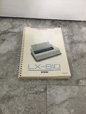 Impresora Epson Lx-810 manual de usuario solo 1989 segunda mano  Embacar hacia Argentina