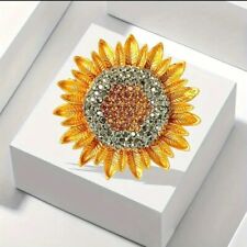 Sunflower rhinestone lapel for sale  Deland