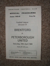 Brentford peterborough united. for sale  CHISLEHURST