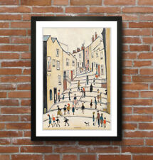 Crowther Street People FRAMED WALL ART PRINT ARTWORK PAINTING LS Lowry Style for sale  LONDONDERRY