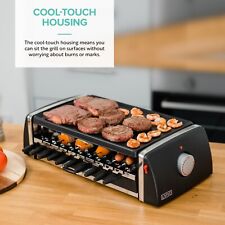 LIVIVO 3 IN 1 HOT PLATE GRILL WITH KEBAB & HOT DOG ROLLER for sale  Shipping to South Africa