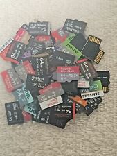 (LOT OF 5) 64GB MicroSD Cards - Samsung Onn Sandisk  Micro SD - Tested, used for sale  Shipping to South Africa