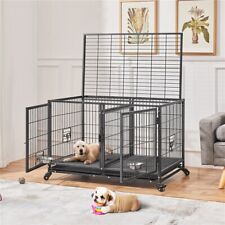 Dog crate stackable for sale  UK