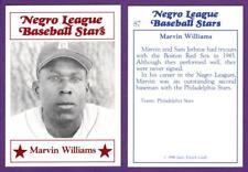 Tarjetas de Larry Fritsch 1986 de estrellas de béisbol de la Liga Negra Marvin Williams #87 segunda mano  Embacar hacia Argentina