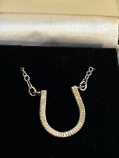 Horseshoe necklace silver for sale  STOKE-ON-TRENT