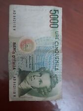 Banconota lire 5000 usato  Acerra