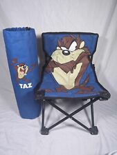 Silla de campamento para niños Tasmania Devil Looney Tunes Warner Bros 19" plegable con bolsa segunda mano  Embacar hacia Mexico