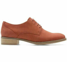 Used, Clarks Netley Bloom Rust Nubuck Leather shoes flats brogues New in Box for sale  Shipping to South Africa
