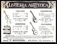 Pubblicita 1914 liuteria usato  Biella
