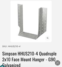 Simpson hhus210 quadruple for sale  Charleston