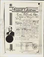 Foto de prensa 1939 copia del pasaporte oficial de Albert N. Chaperau - nei49435 segunda mano  Embacar hacia Argentina