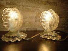 Bellissima coppia abat jour d'epoca foglia murano barovier Pair Old table lamp comprar usado  Enviando para Brazil