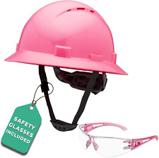 Casco de construcción rosa sombrero duro aprobado por OSHA ala completa rosa segunda mano  Embacar hacia Argentina