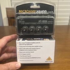 AMPLIFICADOR DE FONE DE OUVIDO ESTÉREO MICROAMP HA400 BEHRINGER ULTRACOMPACTO 4 CANAIS comprar usado  Enviando para Brazil