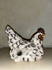 Chicken Hen Resin Black & White 4.25 x 5.25”, used for sale  Shipping to South Africa