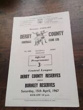 Derby county burnley for sale  SKEGNESS