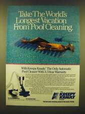 1990 Kreepy Krauly Automatic Pool Cleaner Ad - world's longest vacation for sale  Shipping to South Africa