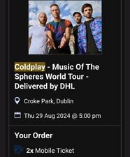 Platinum coldplay tickets for sale  Ireland