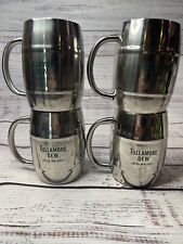 Set Of 4 Tullamore Dew Irish Whiskey Metal Mug Barrel Bar Cups / Glasses 4.75” for sale  Shipping to South Africa