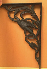 Soporte decorativo de estante de pared de hierro fundido soporte para pájaros en rama negro segunda mano  Embacar hacia Argentina