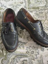 Deck loafers leather for sale  LONDON