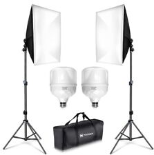 Kit de iluminación de fotografía Softbox, 2 paquetes de equipos de estudio fotográfico de 27 x 20 pulgadas y segunda mano  Embacar hacia Argentina