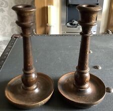 Pair wooden candle for sale  SALE
