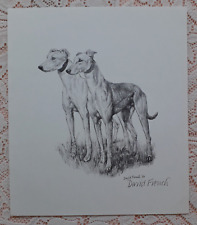 Standing greyhounds signed for sale  LONDON