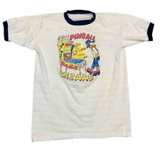 Usado, Camiseta vintage Pin Ball Wizard. Raro. década de 1970. Dupla face. comprar usado  Enviando para Brazil