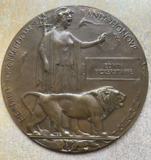 Ww1 death plaque for sale  Shipping to Ireland