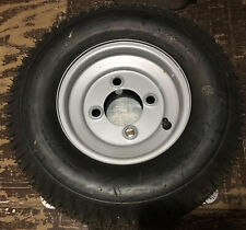Neumático de banda de rodadura de césped 4,80 x 4,00 x 8 (patrón de 4 agujeros) con llanta remolque de carro de rueda, usado segunda mano  Embacar hacia Argentina