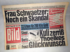 Bildzeitung vom 1993 gebraucht kaufen  Paderborn