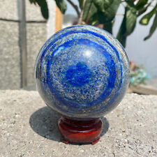 Bola de cristal esfera de cuarzo lapislázuli natural de 1,65 lb curación Reiki segunda mano  Embacar hacia Mexico